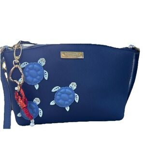 Kate Spade UNDER THE SEA MILLIE TURTLE Saffiano Leather Crossbody Bag Purse RARE